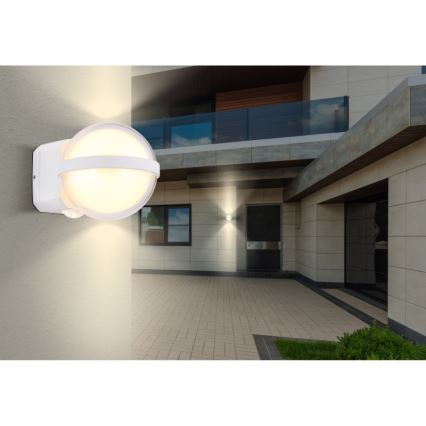 Globo - Επιτοίχιο φωτιστικό εξωτερικού χώρου LED LED/12W/230V IP54 λευκό