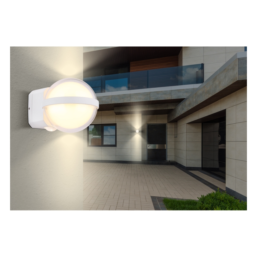 Globo - Επιτοίχιο φωτιστικό εξωτερικού χώρου LED LED/12W/230V IP54 λευκό