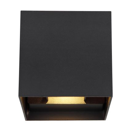 Globo - Επιτοίχιο φωτιστικό εξωτερικού χώρου LED 2xLED/3W/230V IP44 μαύρο