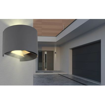 Globo - LED Εξωτερικό επιτοίχιο φωτιστικό 2xLED/3W/230V IP54