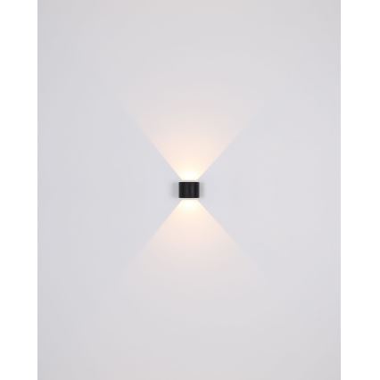 Globo - LED Εξωτερικό επιτοίχιο φωτιστικό 2xLED/3W/230V IP54 μαύρο