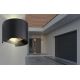 Globo - Επιτοίχιο φωτιστικό εξωτερικού χώρου LED 2xLED/3W/230V IP44 μαύρο