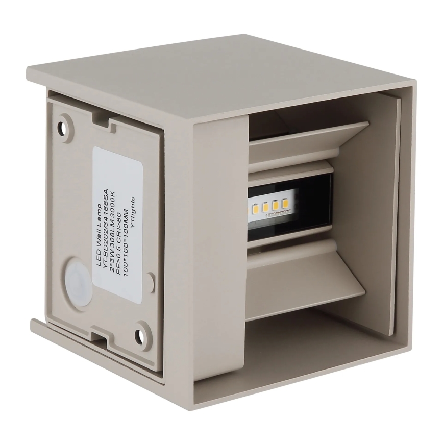 Globo - Εξωτερικό επιτοίχιο φωτιστικό LED 2xLED/3W/230V IP54