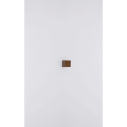 Globo - Επιτοίχιο φωτιστικό εξωτερικού χώρου LED 2xLED/3W/230V IP44 καφέ