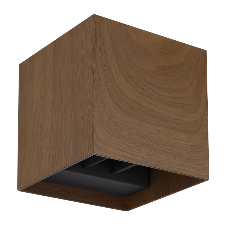 Globo - Επιτοίχιο φωτιστικό εξωτερικού χώρου LED 2xLED/3W/230V IP44 καφέ