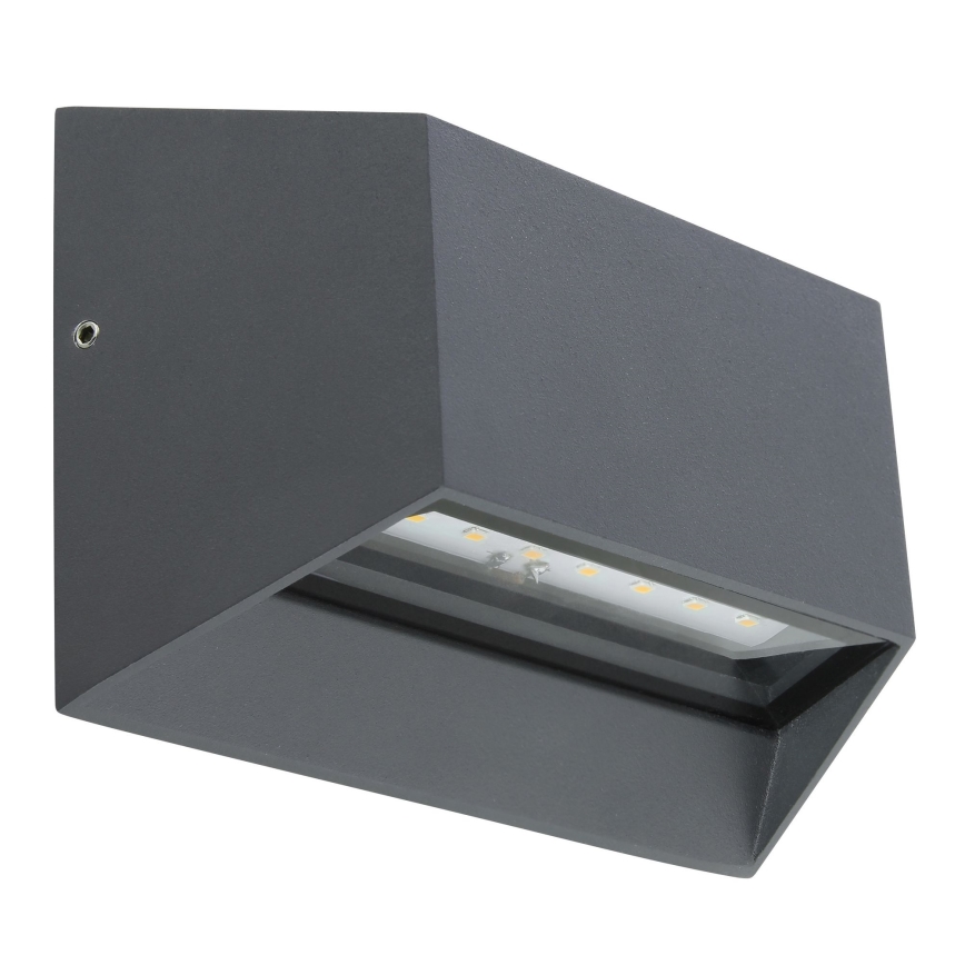 Globo - Επιτοίχιο φωτιστικό εξωτερικού χώρου LED LED/7W/230V IP54 ανθρακί