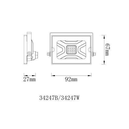 Globo - LED Προβολέας LED/10W/230V IP65