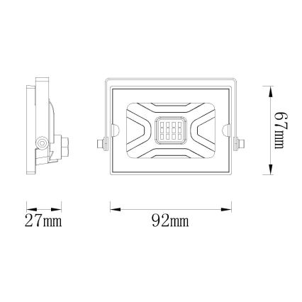 Globo - LED Προβολέας LED/10W/230V IP65