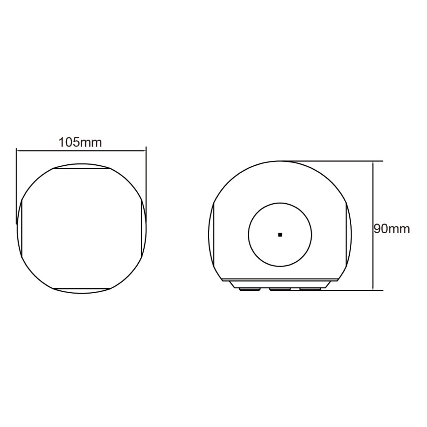Globo - Επιτοίχιο φωτιστικό εξωτερικού χώρου LED/4,5W/230V IP54
