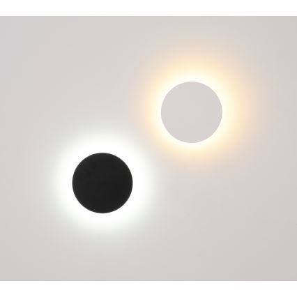 Globo - Επιτοίχιο φωτιστικό εξωτερικού χώρου LED LED/15W/230V 3000/4000/6000K διάμετρος 25,2 cm IP44 μαύρο