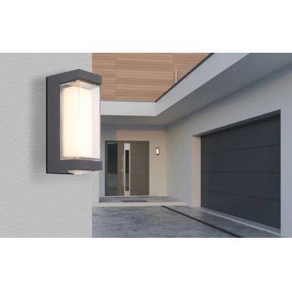 Globo - Επιτοίχιο φωτιστικό εξωτερικού χώρου LED LED/12W/230V 3000K IP54 ανθρακί