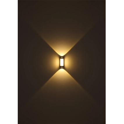 Globo - Επιτοίχιο φωτιστικό εξωτερικού χώρου LED LED/12W/230V 3000K IP54 ανθρακί