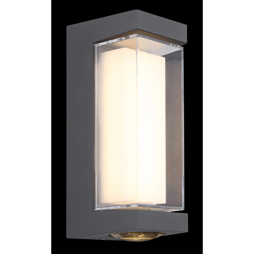 Globo - Επιτοίχιο φωτιστικό εξωτερικού χώρου LED LED/12W/230V 3000K IP54 ανθρακί