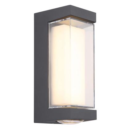 Globo - Επιτοίχιο φωτιστικό εξωτερικού χώρου LED LED/12W/230V 3000K IP54 ανθρακί