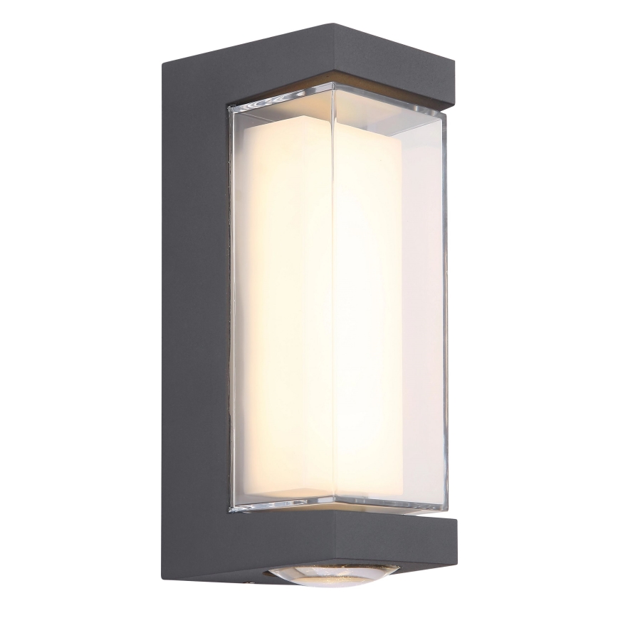 Globo - Επιτοίχιο φωτιστικό εξωτερικού χώρου LED LED/12W/230V 3000K IP54 ανθρακί