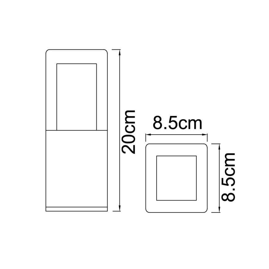 Globo - LED Εξωτερική λάμπα LED/12W/230V IP44