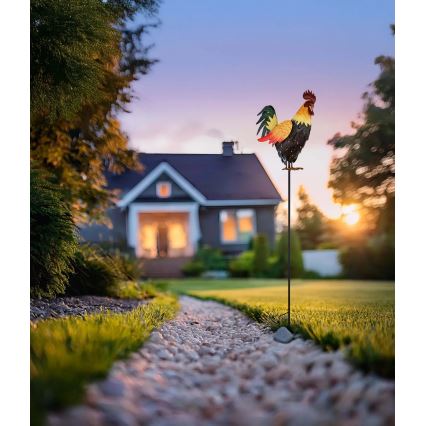 Globo - LED Ηλιακό διακοσμητικό LED/0,02W/3V IP44 πετεινός