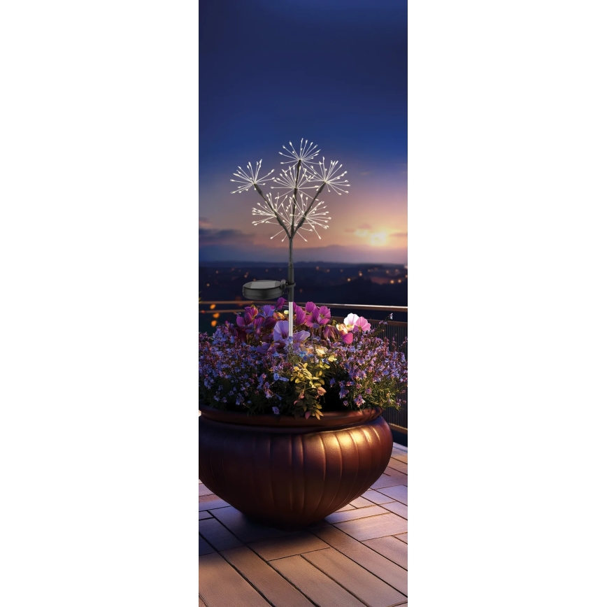 Globo - Ηλιακό LED φωτιστικό 3xLED/3V IP44 600 mAh εφέ πυροτεχνήματος