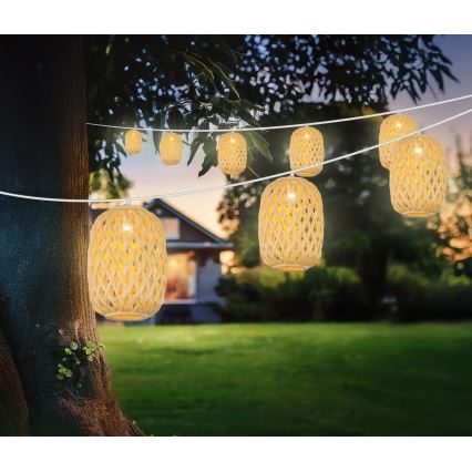 Globo - LED Ηλιακή γιρλάντα LED/0,06W/3V 650 εκ. IP44 400 mAh