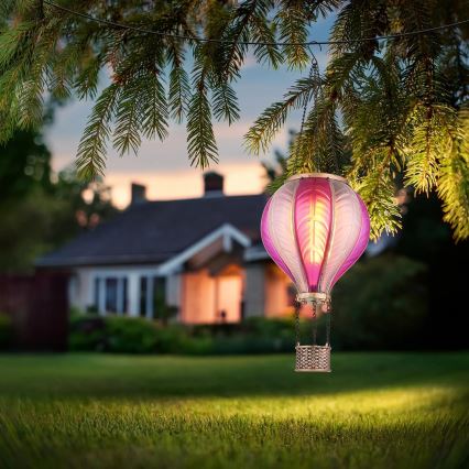 Globo 36136P - LED Κρεμαστό ηλιακό διακοσμητικό 20xLED/0,5W/3V IP44 αερόστατο