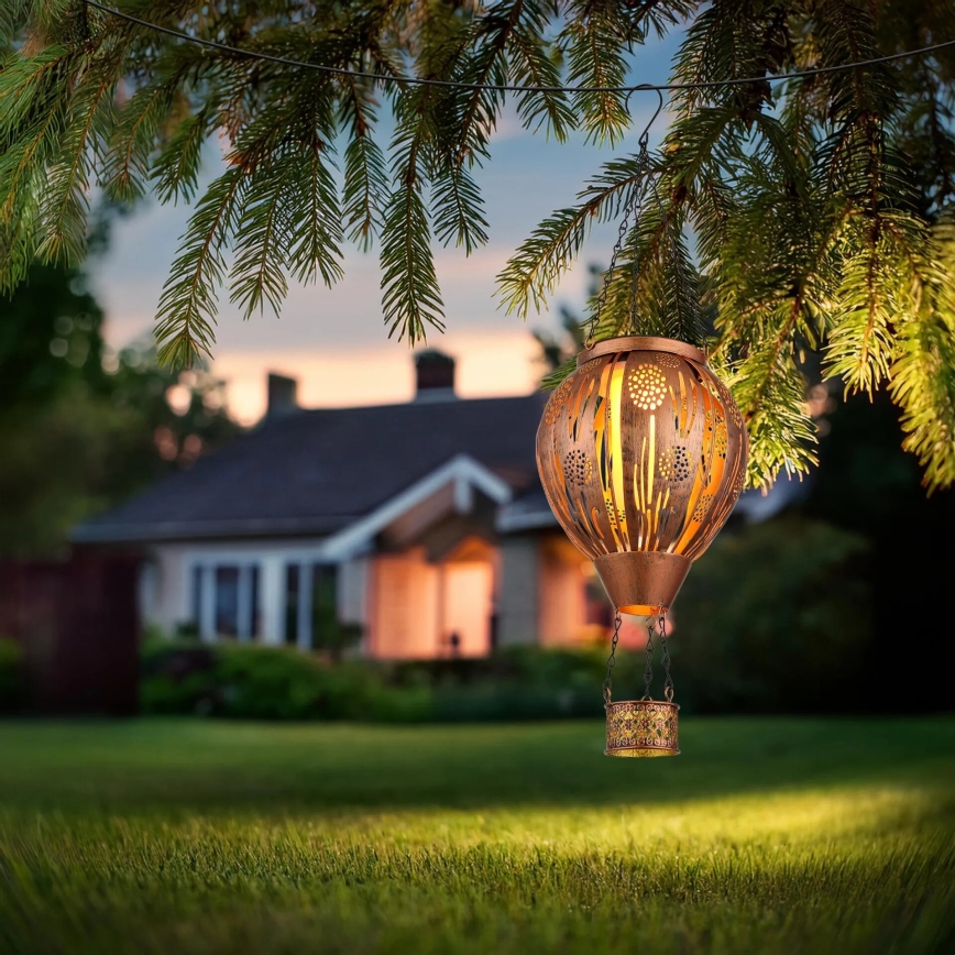 Globo - LED Κρεμαστό ηλιακό διακοσμητικό 12xLED/0,02W/3V IP44 300 mAh ιπτάμενο μπαλόνι