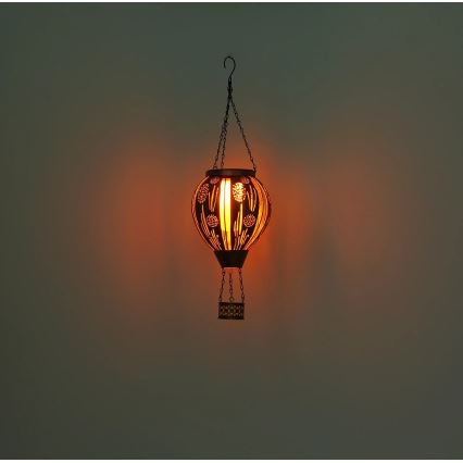 Globo 36140 - LED Κρεμαστό ηλιακό διακοσμητικό 12xLED/0,02W/3V IP44 αερόστατο