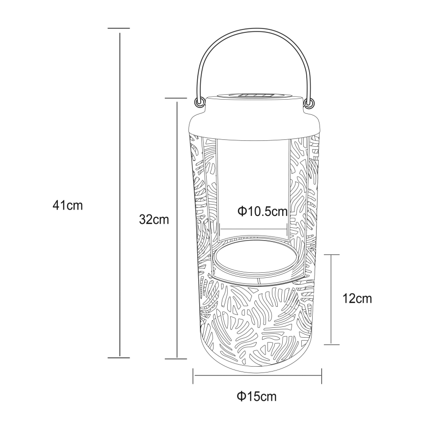 Globo - Ηλιακό φωτιστικό LED LED/0,06W/3V 3000K IP44