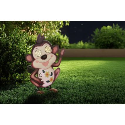 Globo - LED ηλιακό φωτιστικό 104xLED/3V IP44 300 mAh μαϊμού