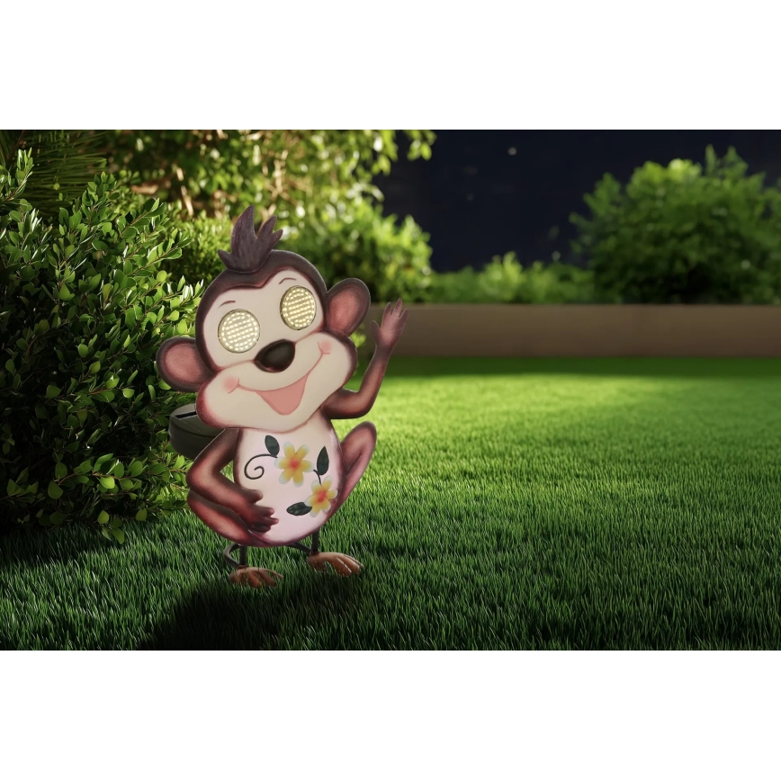 Globo - LED ηλιακό φωτιστικό 104xLED/3V IP44 300 mAh μαϊμού