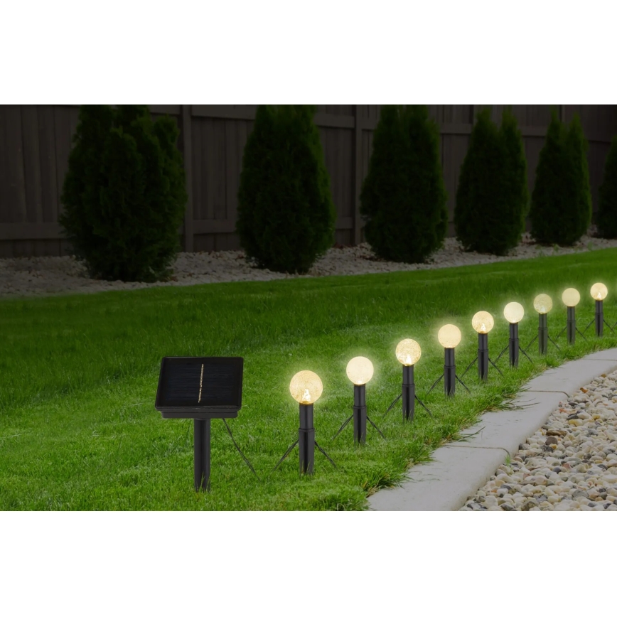 Globo - LED RGB Ηλιακό λαμπάκια 20xLED/0,06W/3V 770 cm IP44