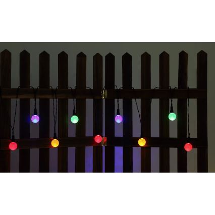 Globo - LED RGB Ηλιακό λαμπάκια 20xLED/0,06W/3V 770 cm IP44
