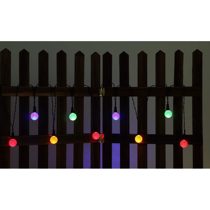 Globo - LED RGB Ηλιακό λαμπάκια 20xLED/0,06W/3V 770 cm IP44