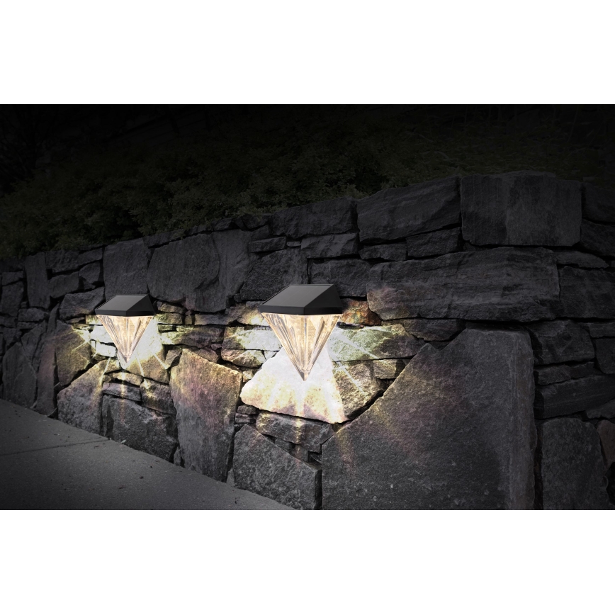 Globo - ΣΕΤ 2x Ηλιακό φωτιστικό τοίχου LED LED/0,5W/3V IP44 600 mAh