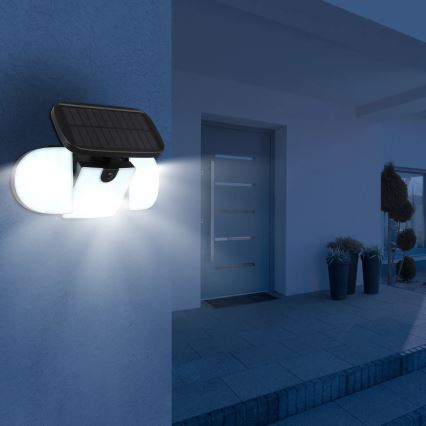 Globo - Ηλιακό φωτιστικό LED με αισθητήρα LED, 3,7V, IP44, 2000 mAh
