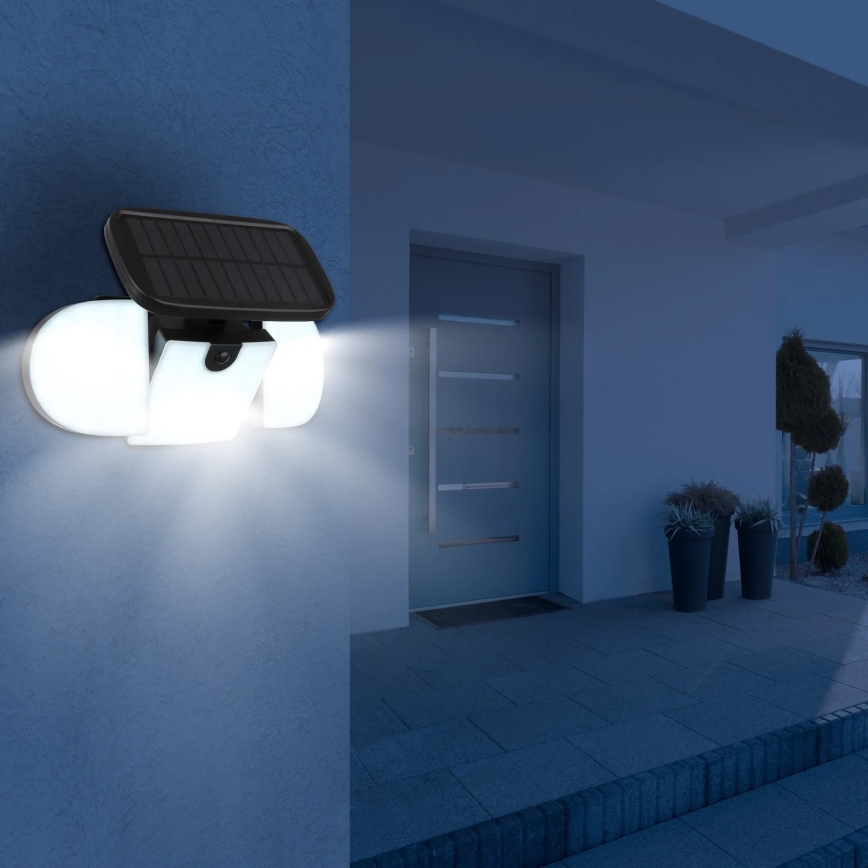 Globo - Ηλιακό φωτιστικό LED με αισθητήρα LED, 3,7V, IP44, 2000 mAh
