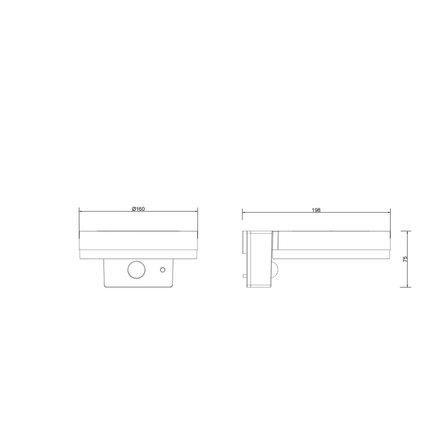 Globo - Ηλιακό φωτιστικό LED με αισθητήρα LED/6W/3,7V IP44