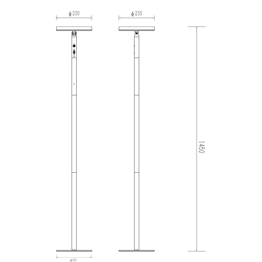 Globo - Ηλιακό φωτιστικό LED LED/6W/3,7V IP54 4400 mAh