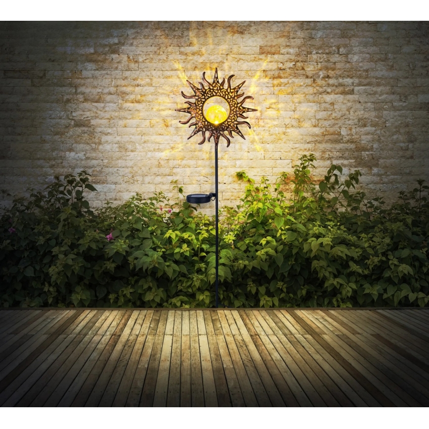 Globo - LED ηλιακό φωτιστικό LED/3,2V IP44 300 mAh ήλιος