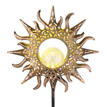 Globo - LED ηλιακό φωτιστικό LED/3,2V IP44 300 mAh ήλιος