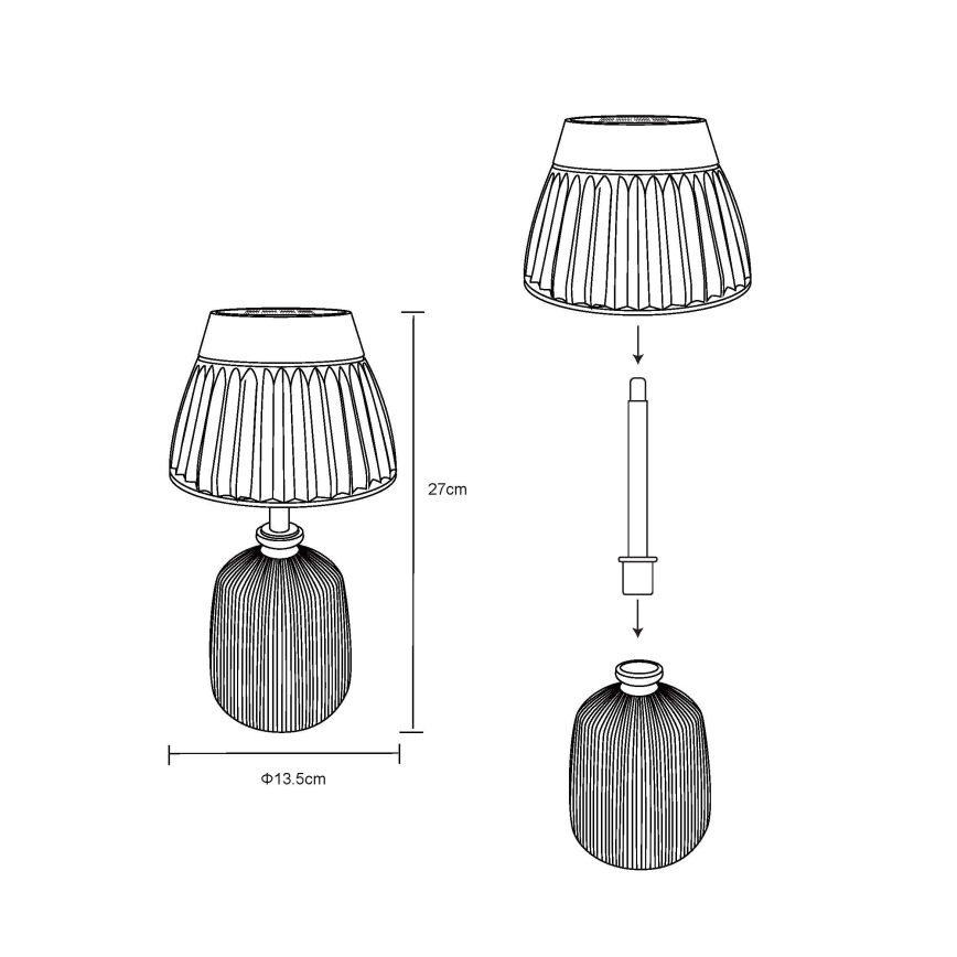Globo - Ηλιακή λάμπα LED 10xLED/0,06W/3V IP44 400 mAh