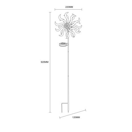 Globo - Ηλιακό διακοσμητικό LED LED/0,06W/3,2V IP44 300 mAh