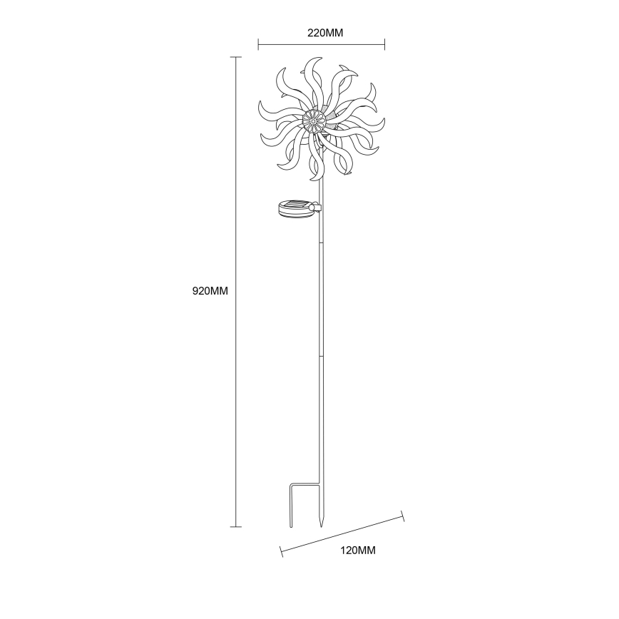 Globo - Ηλιακό διακοσμητικό LED LED/0,06W/3,2V IP44 300 mAh