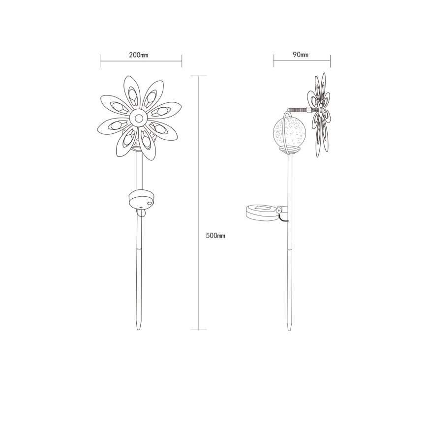 Globo - LED Ηλιακό διακοσμητικό LED/0,02W/3V IP44