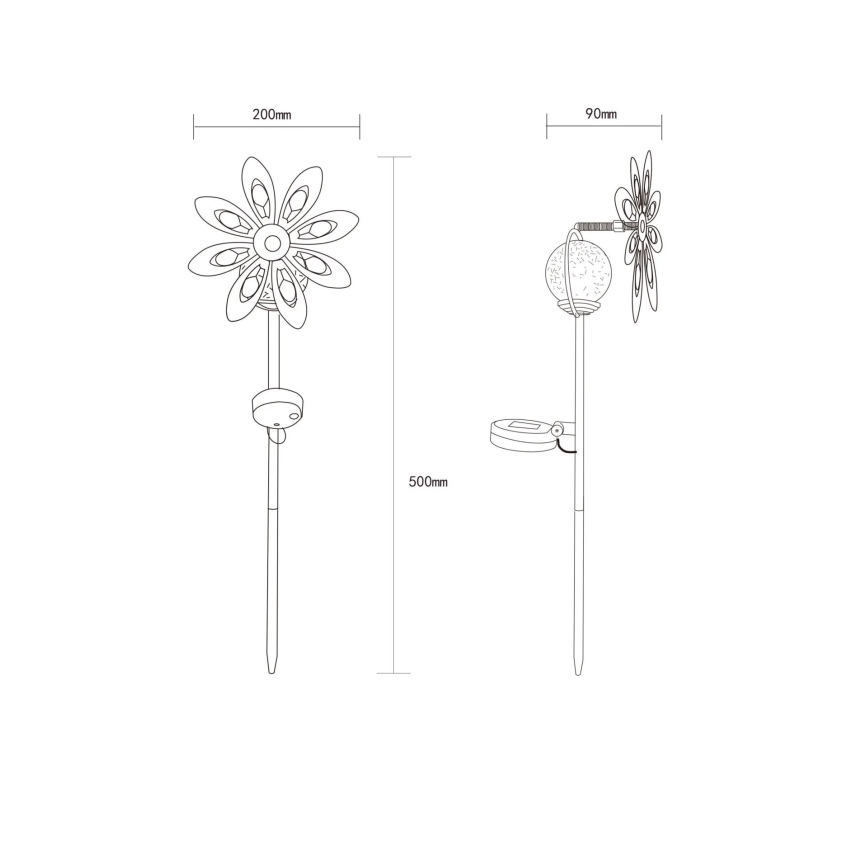 Globo - LED Ηλιακό διακοσμητικό LED/0,02W/3V IP44