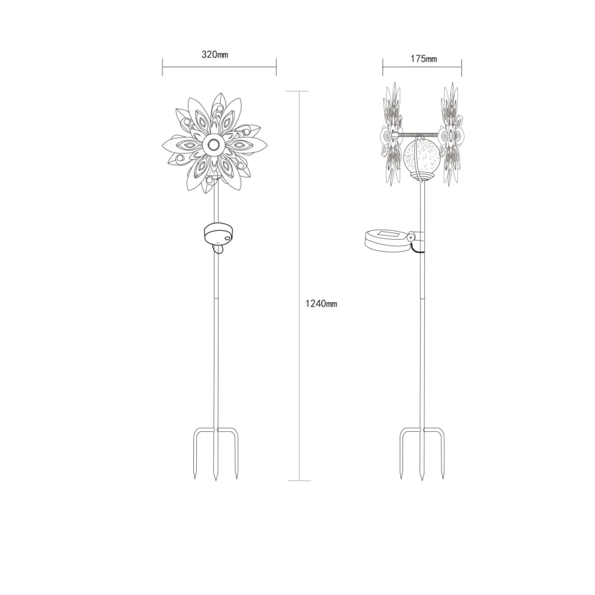 Globo - LED Ηλιακό διακοσμητικό LED/0,02W/3V IP44