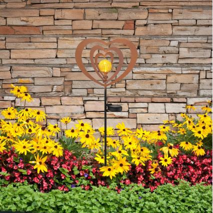 Globo - Ηλιακό φωτιστικό LED LED/3V IP44 300 mAh Σκουριασμένη καρδιά