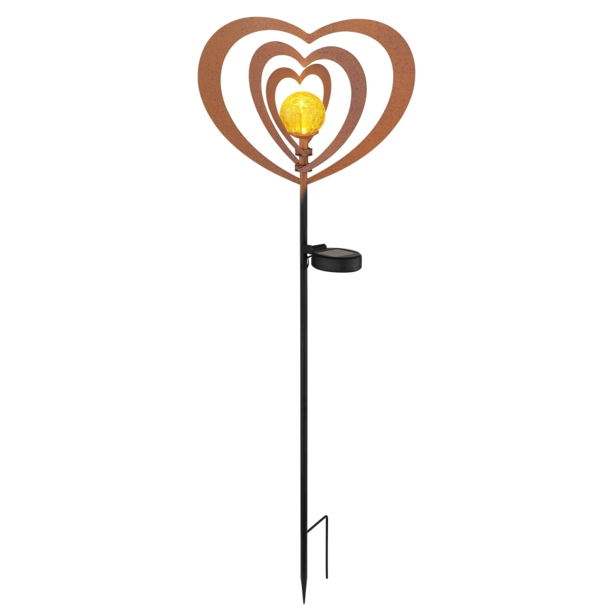 Globo - Ηλιακό φωτιστικό LED LED/3V IP44 300 mAh Σκουριασμένη καρδιά
