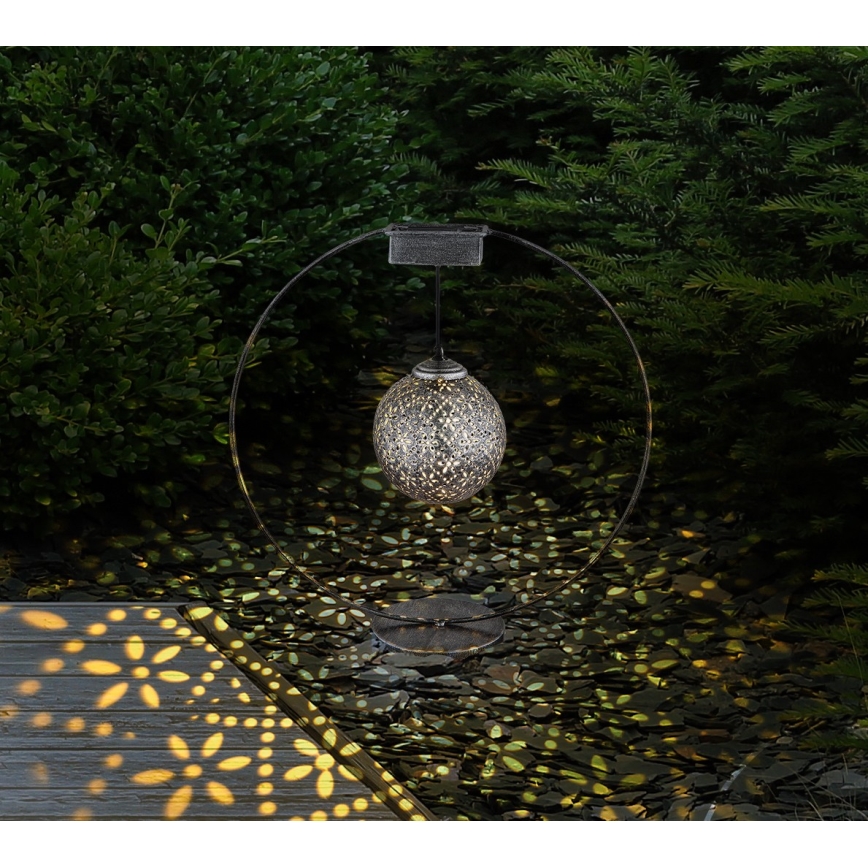 Globo - LED Ηλιακό φωτιστικό  LED/0,06W/1,2V ασημί IP44