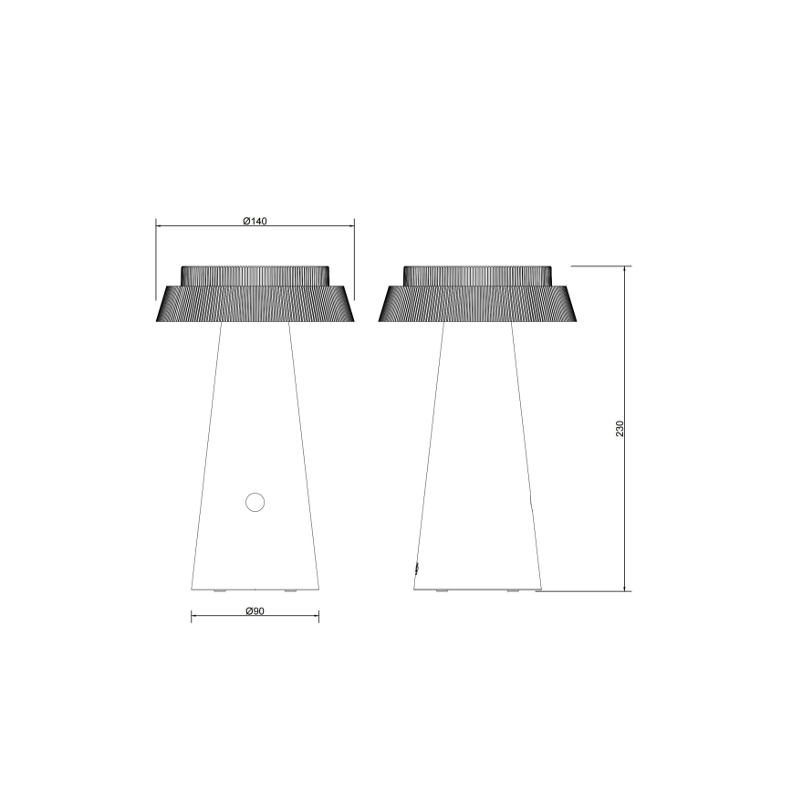 Globo - LED Dimming ηλιακό αφής φωτιστικό LED/4W/3,7W IP54 ροζ