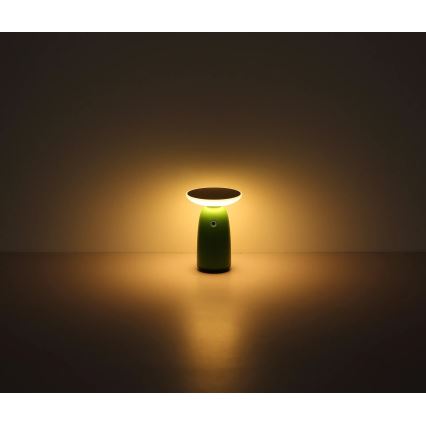 Globo - LED ρυθμιζόμενος ηλιακός φωτισμός αφής LED/10W/3,7V IP54 3600 mAh πράσινο